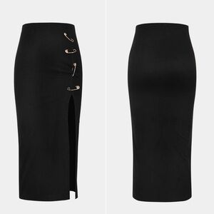 NEW | Micas | Pothook Detail Split Midi Skirt | Sz S